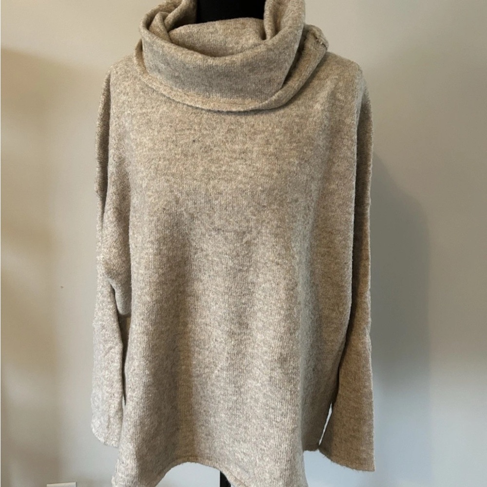 Dreamers Soft Heather Gray Cowl Neck Sweater